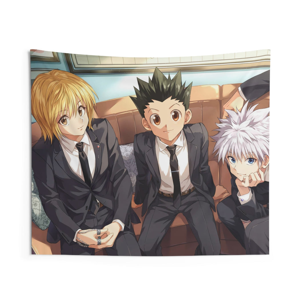Hunter x Hunter Killua Zoldyck, Kurapika, Gon Freecss Indoor Wall Tapestry