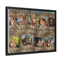 Load image into Gallery viewer, Monkey D. Luffy's crew wanted Canvas Framed Art Print
