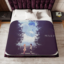 Load image into Gallery viewer, Anime Your Lie in April Sherpa Blanket
