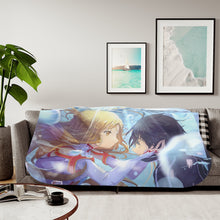 Load image into Gallery viewer, Kirito and Asuna Sherpa Blanket
