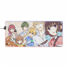 Load image into Gallery viewer, Blend S Maika Sakuranomiya, Kaho Hinata, Mafuyu Hoshikawa, Dino, Kouyou Akizuki RGB LED Mouse Pad (Desk Mat)
