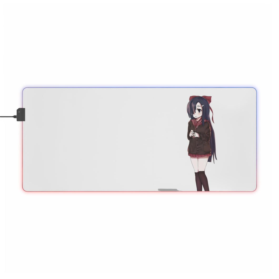 Mirai Nikki Tsubaki Kasugano RGB LED Mouse Pad (Desk Mat)