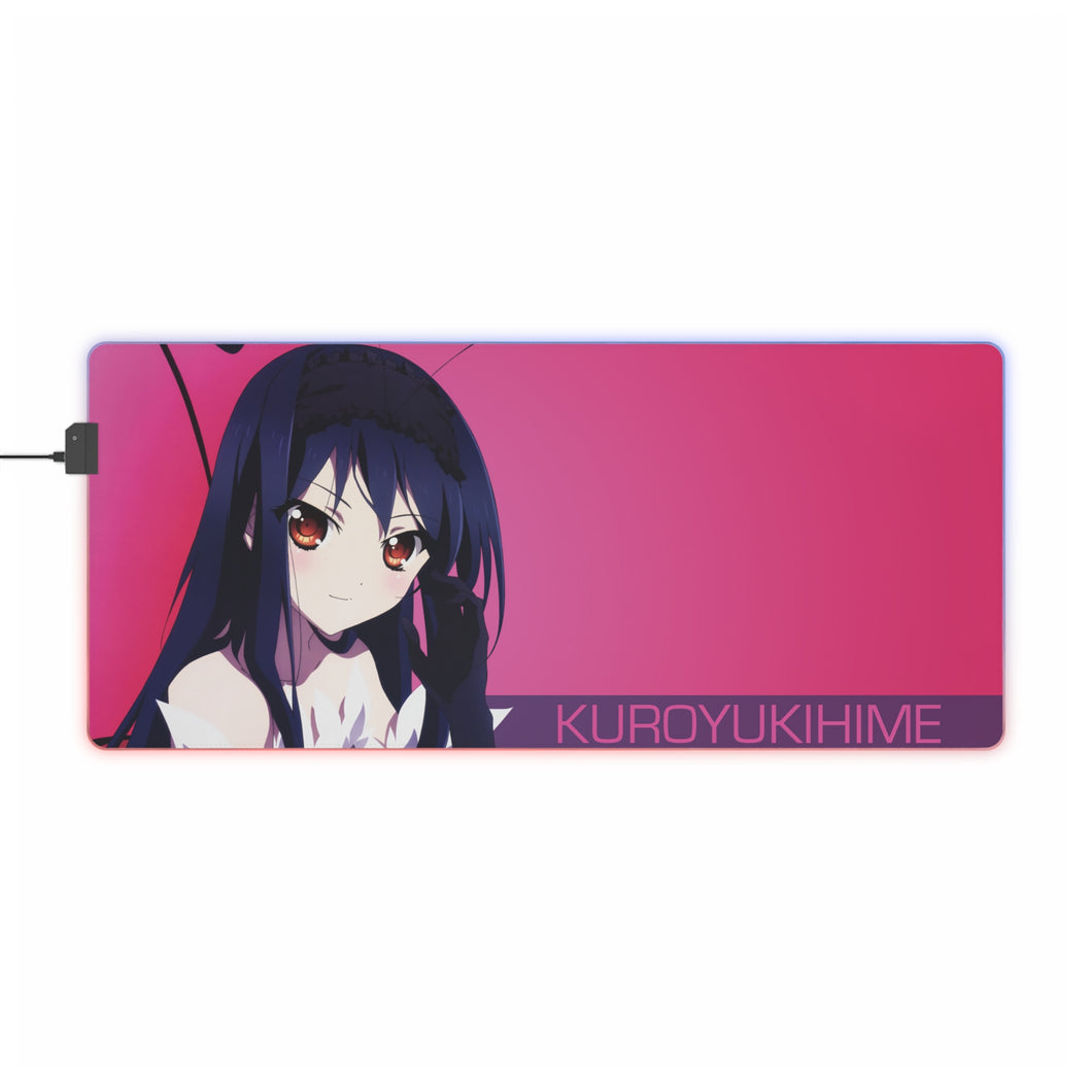 Accel World Kuroyukihime RGB LED Mouse Pad (Desk Mat)