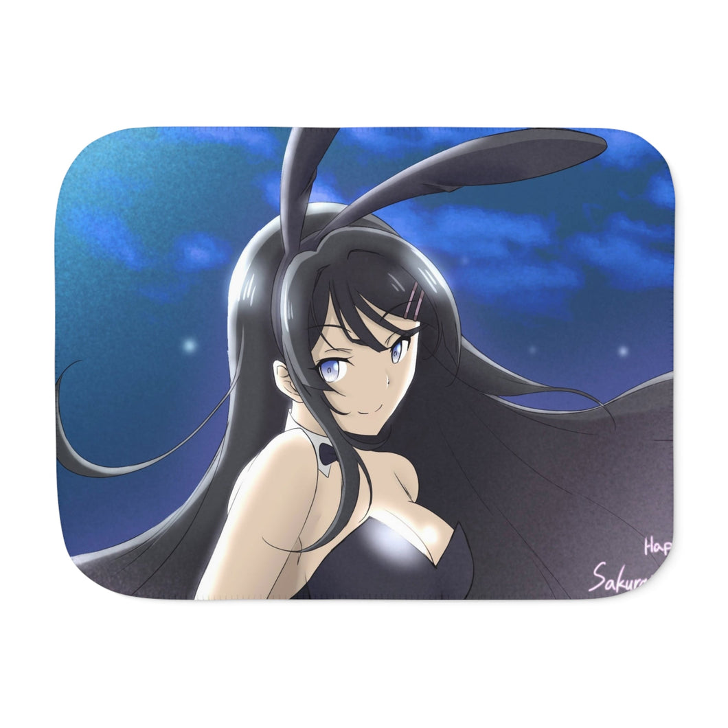 Sakurajima Mai Sherpa Blanket