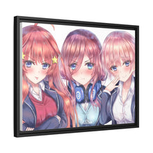 Load image into Gallery viewer, The Quintessential Quintuplets Miku Nakano, Itsuki Nakano, Nino Nakano, Yotsuba Nakano, Ichika Nakano Canvas Framed Art Print
