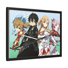 Load image into Gallery viewer, Silica,Kirito,Asuna and Lisbeth Canvas Framed Art Print
