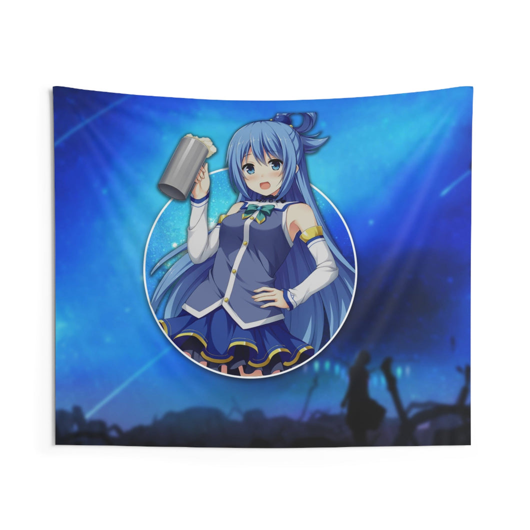 Aqua Indoor Wall Tapestry