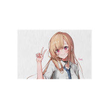 Load image into Gallery viewer, Marin Kitagawa doing the peace sign. Rug
