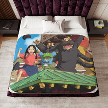 Load image into Gallery viewer, Anime Spirited Away Sherpa Blanket
