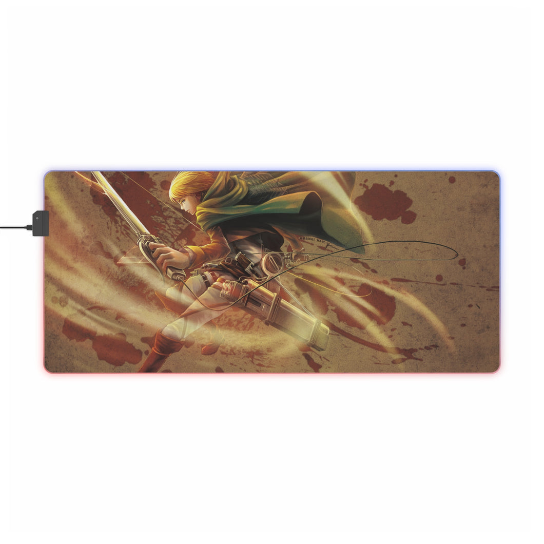 Armin Arlert RGB LED Mouse Pad (Desk Mat)