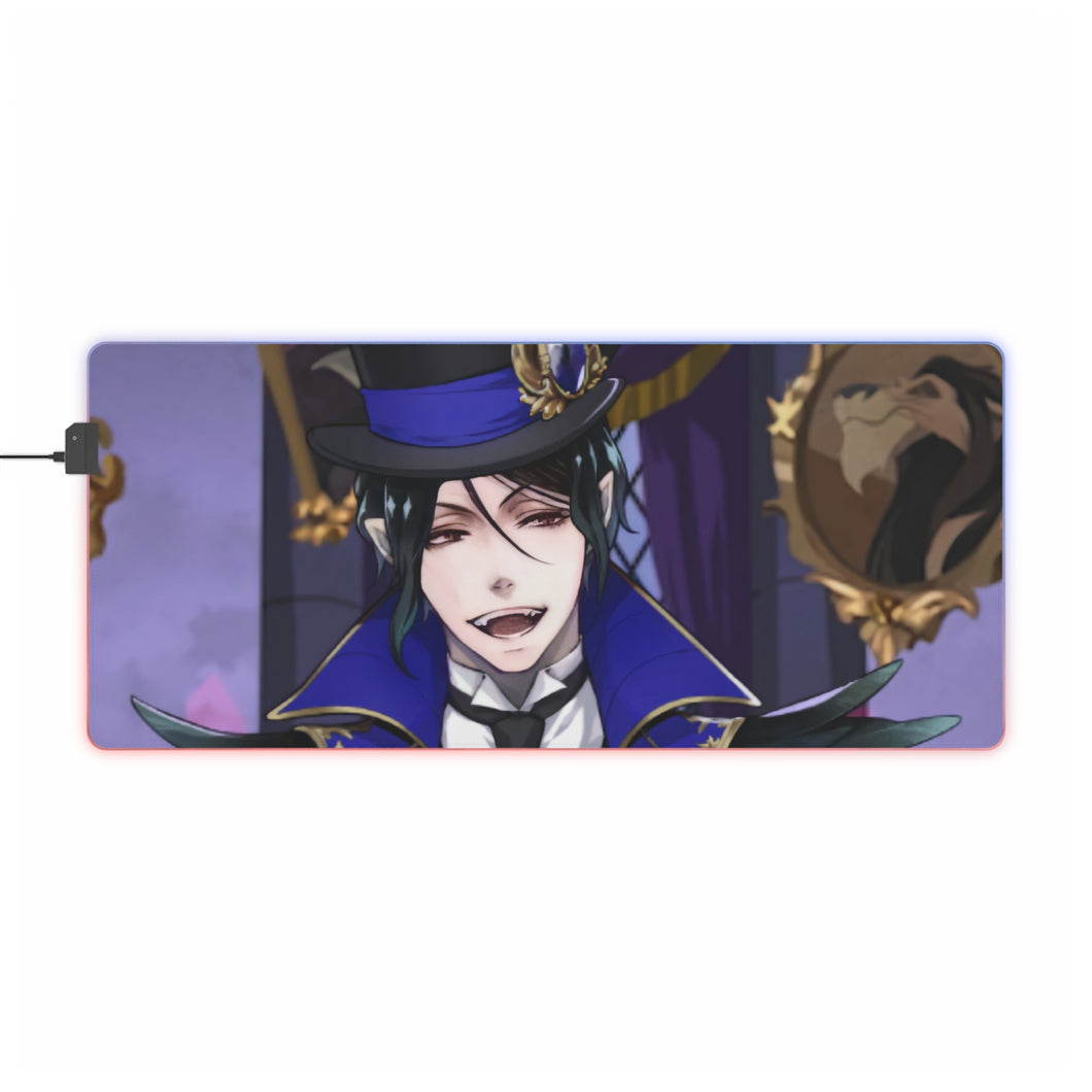 Tapis de souris LED RGB Black Butler Sebastian Michaelis (tapis de bureau)
