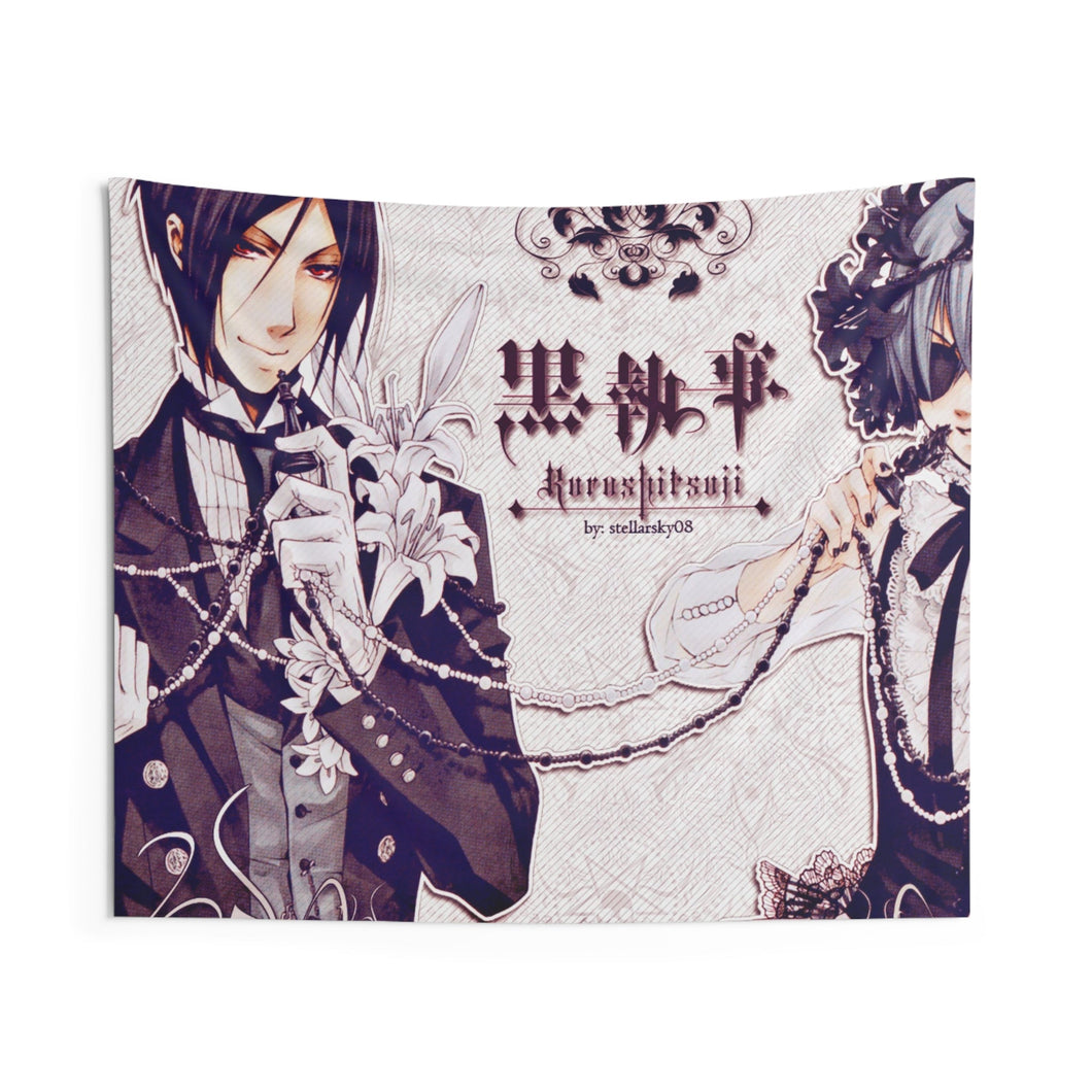Black Butler Indoor Wall Tapestry