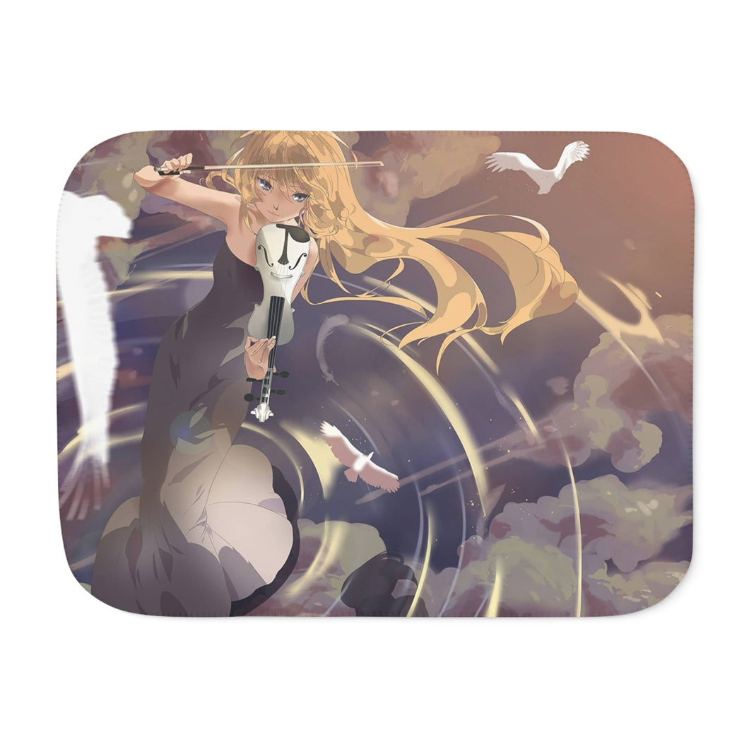 Anime Your Lie in April Sherpa Blanket