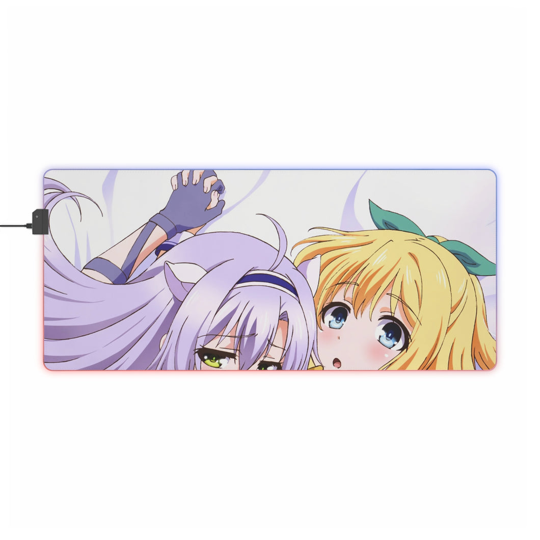Rokudenashi Majutsu Koushi to Akashic Records RGB LED Mouse Pad (Desk Mat)