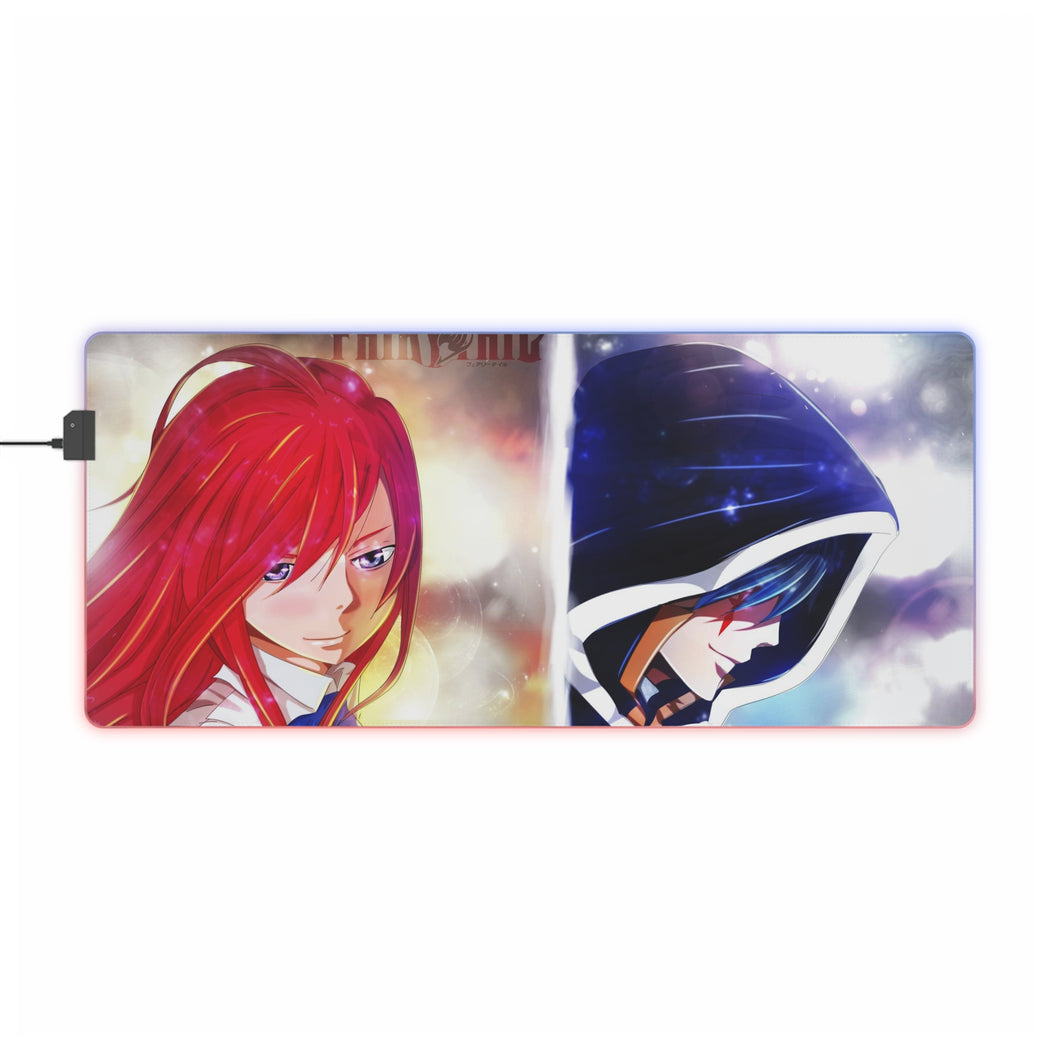 Fairy Tail Erza Scarlet, Jellal Fernandes RGB LED Mouse Pad (Desk Mat)
