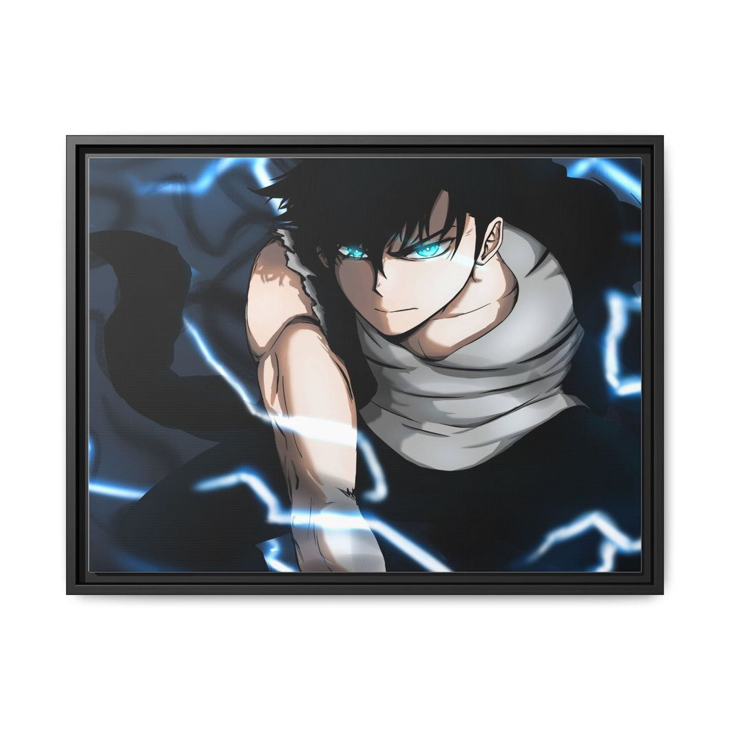 Anime Solo Leveling Canvas Framed Art Print