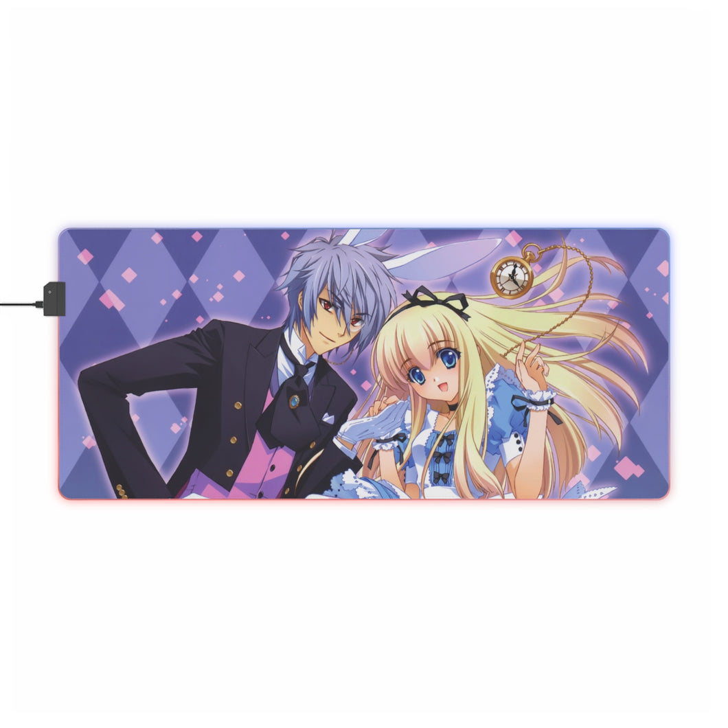 Anime Alice In Wonderland RGB LED Mouse Pad (Desk Mat)