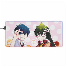 Load image into Gallery viewer, Blue Exorcist RGB LED Mouse Pad (Desk Mat)
