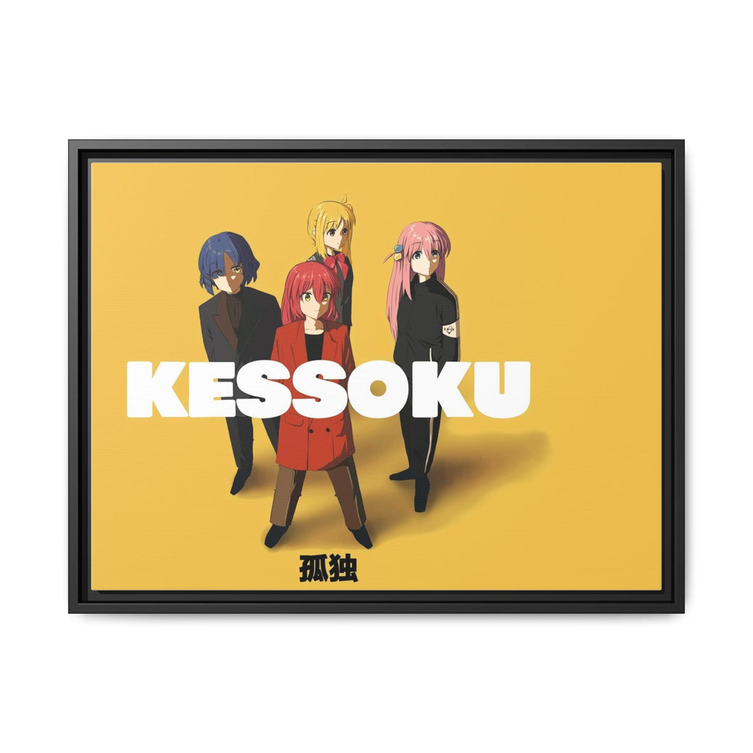 Anime Bocchi the Rock Canvas Framed Art Print