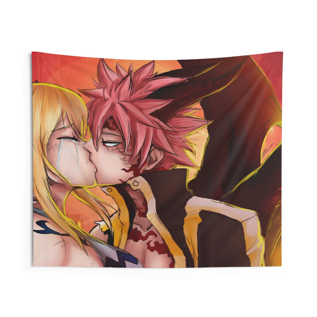 Fairy Tail Natsu Dragneel, Lucy Heartfilia Indoor Wall Tapestry