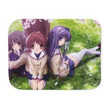 Load image into Gallery viewer, Clannad Nagisa Furukawa, Kyou Fujibayashi, Fuuko Ibuki Sherpa Blanket
