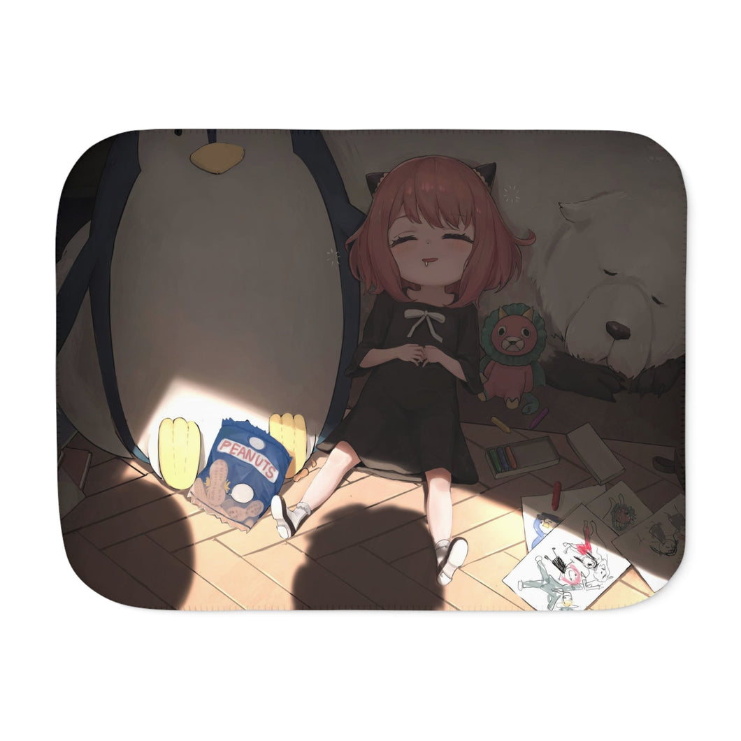Anime Spy x Family Sherpa Blanket