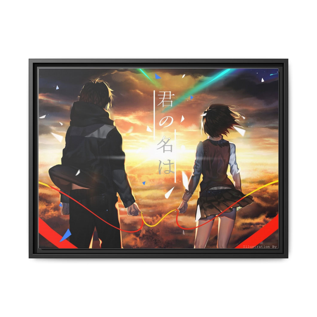 Anime Your Name. Canvas Framed Art Print