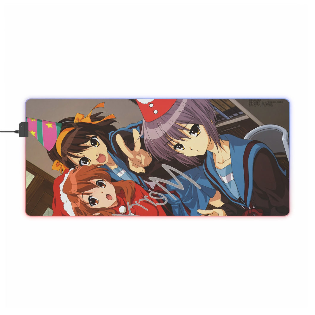 The Melancholy Of Haruhi Suzumiya RGB LED Mouse Pad (Desk Mat)