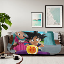 Load image into Gallery viewer, Dragon Ball Bulma Sherpa Blanket
