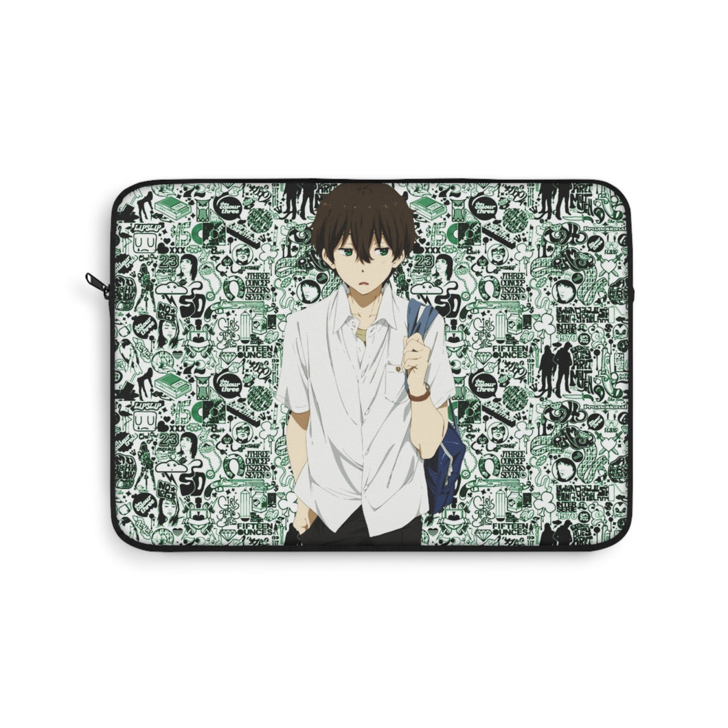 Hōtarō Oreki Going to school Laptop Sleeve