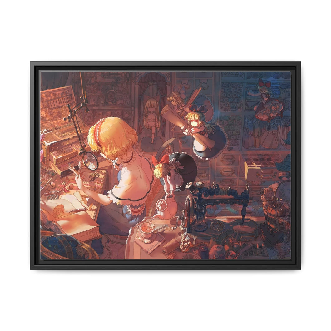 Anime Touhou Canvas Framed Art Print