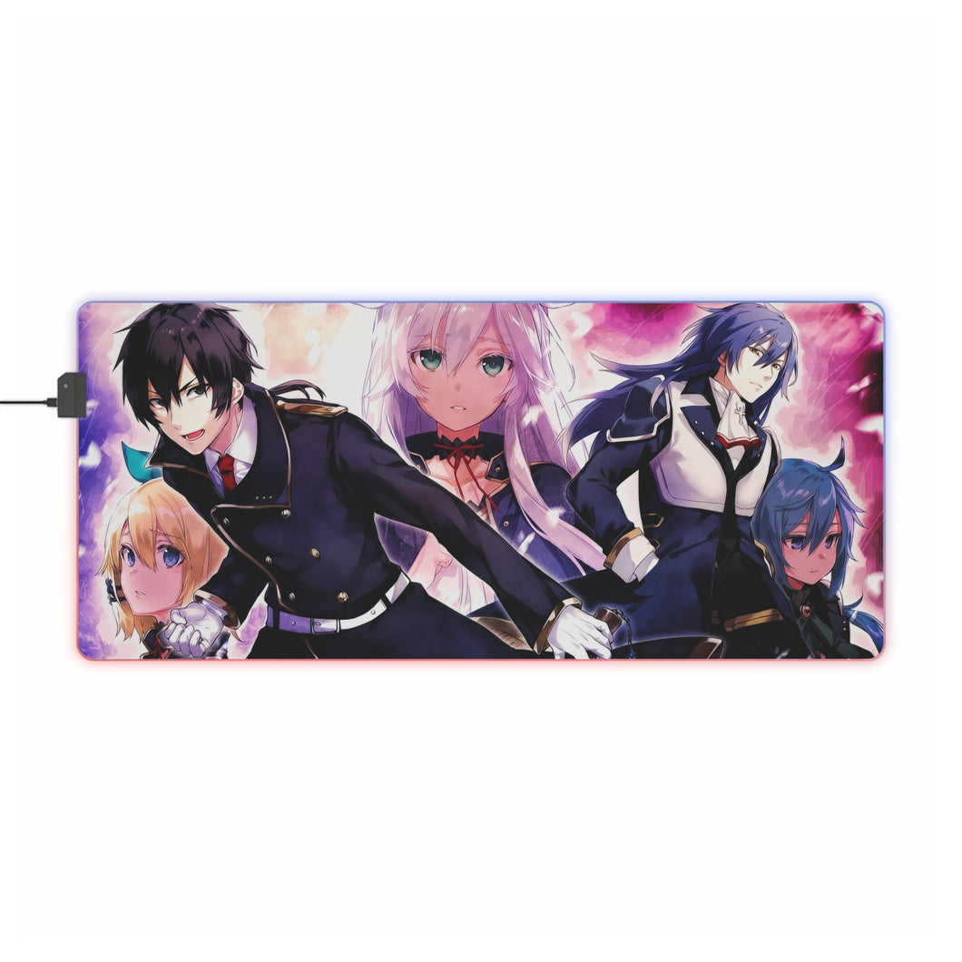 Rokudenashi Majutsu Koushi To Akashic Records Sistine Fibel, Glenn Radars, Rumia Tingel RGB LED Mouse Pad (Desk Mat)