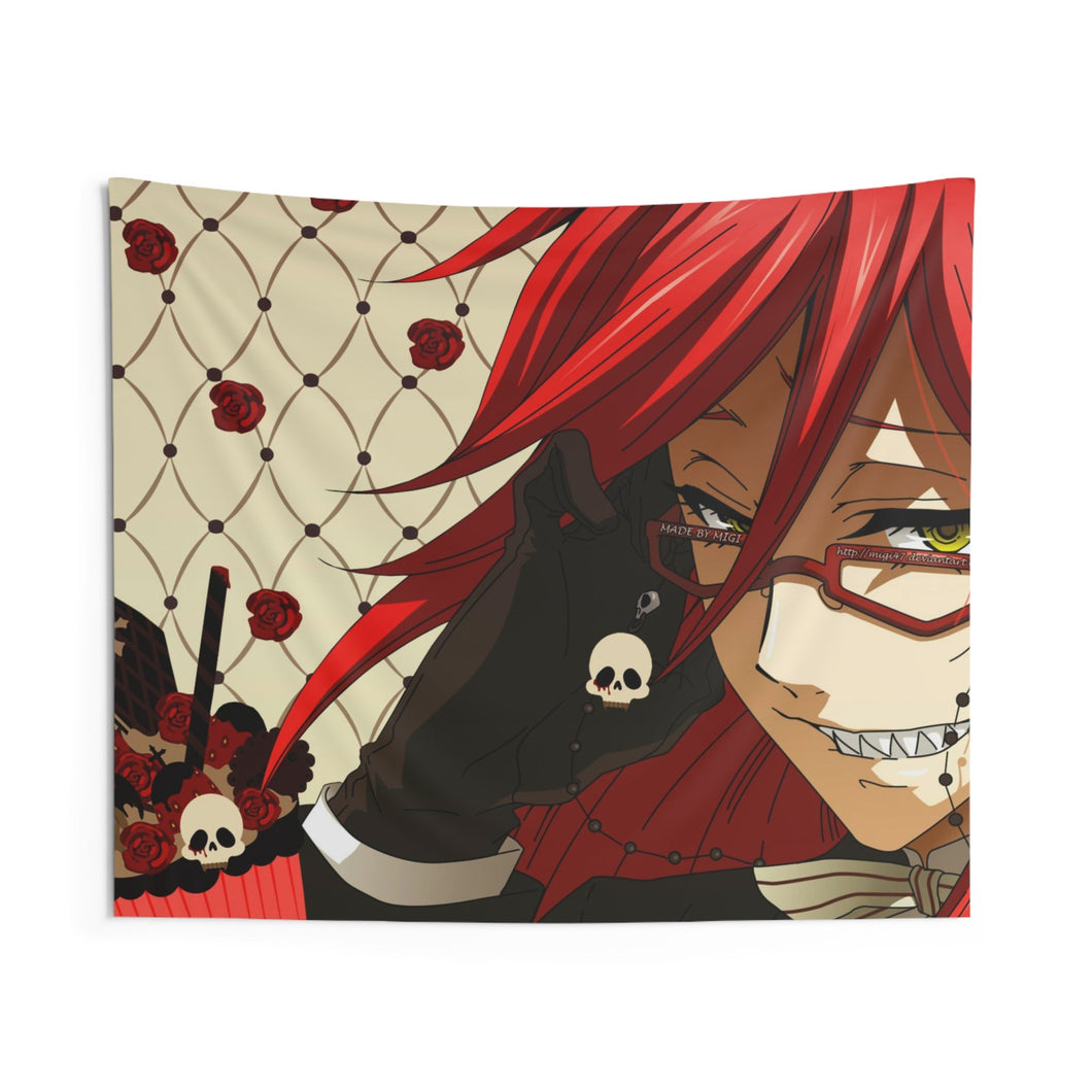 Black Butler Indoor Wall Tapestry