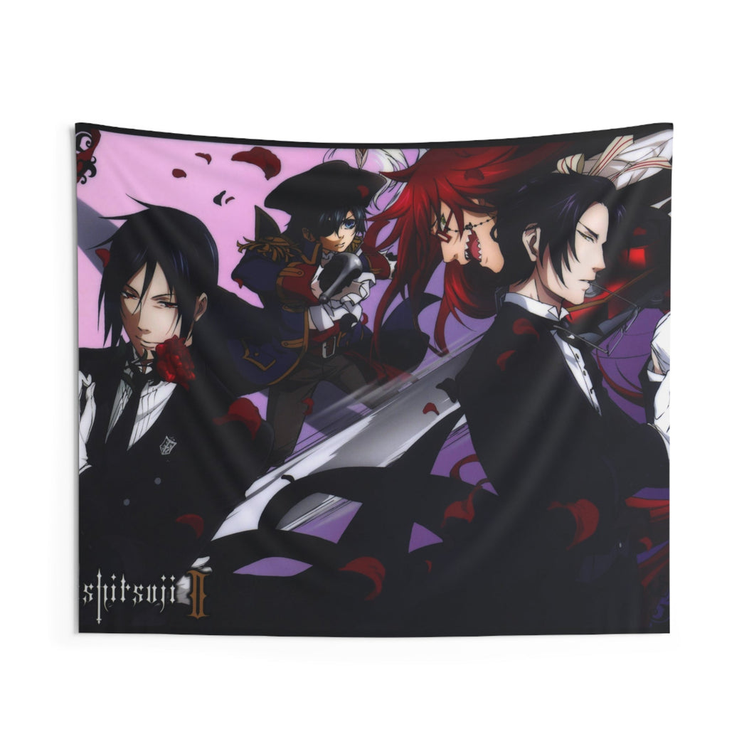 Black Butler Indoor Wall Tapestry