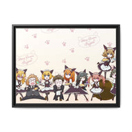 May Queen's Cafe Heaven Canvas Framed Art Print