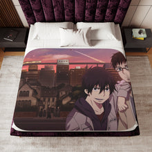 Load image into Gallery viewer, Rin,Yukio and Shiro Sherpa Blanket
