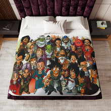 Load image into Gallery viewer, Anime Dragon Ball Zr Sherpa Blanket
