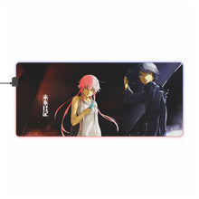 Charger l&#39;image dans la galerie, Tapis de souris LED RVB Mirai Nikki Yuno Gasai, Yukiteru Amano (tapis de bureau)

