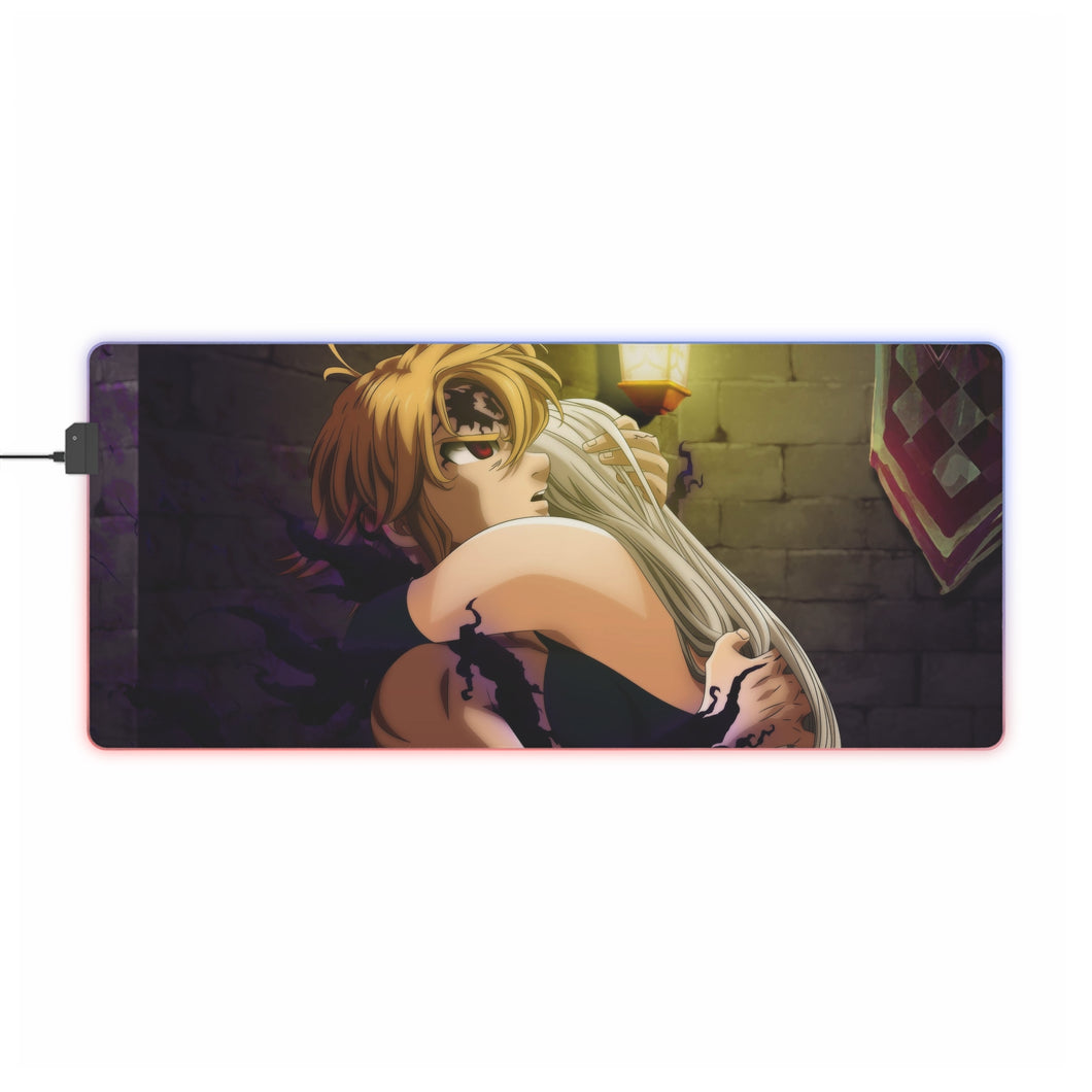 The Seven Deadly Sins Meliodas, Elizabeth Liones RGB LED Mouse Pad (Desk Mat)