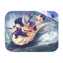 Load image into Gallery viewer, Dragon Ball Bulma Sherpa Blanket
