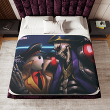 Load image into Gallery viewer, Ainz Ooal Gown and Pandora&#39;s Actor Sherpa Blanket

