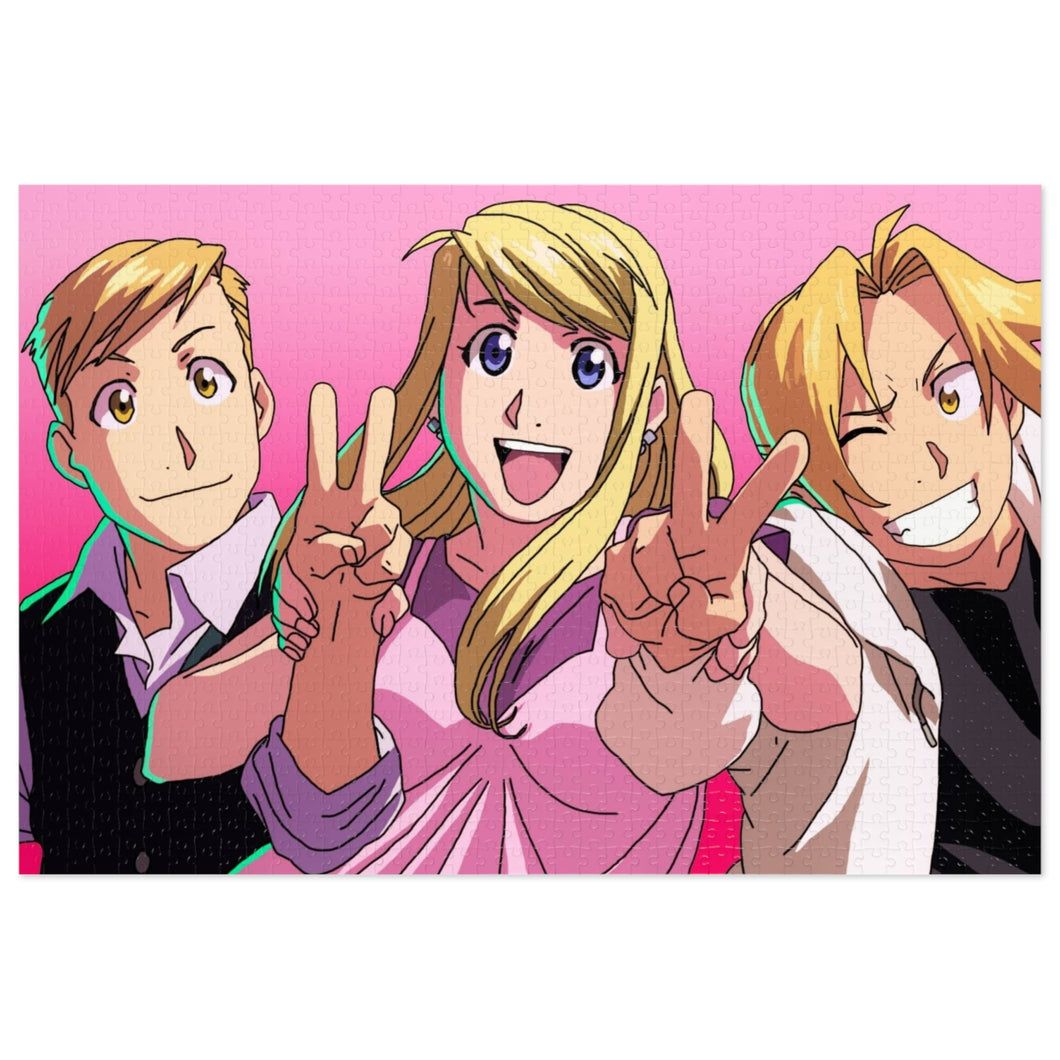 Alphonse, Winry and Edward Jigsaw Puzzle