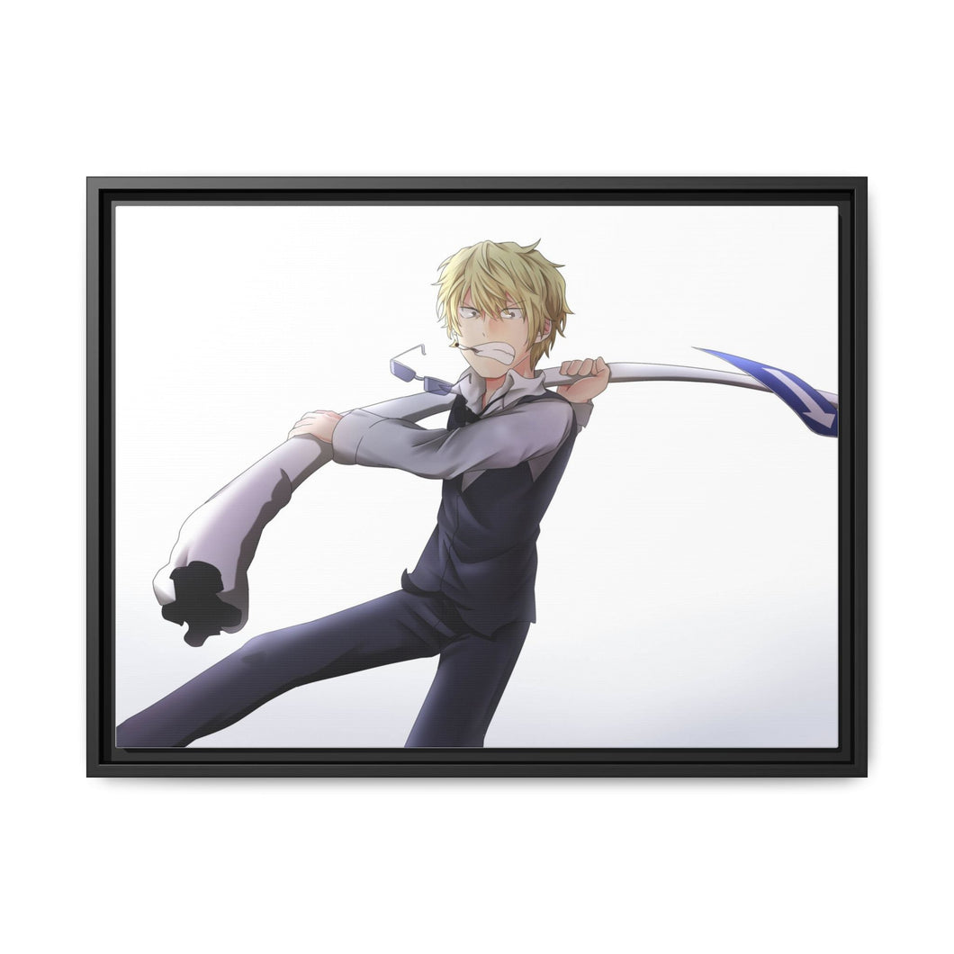 Durarara!! Shizuo Heiwajima Canvas Framed Art Print