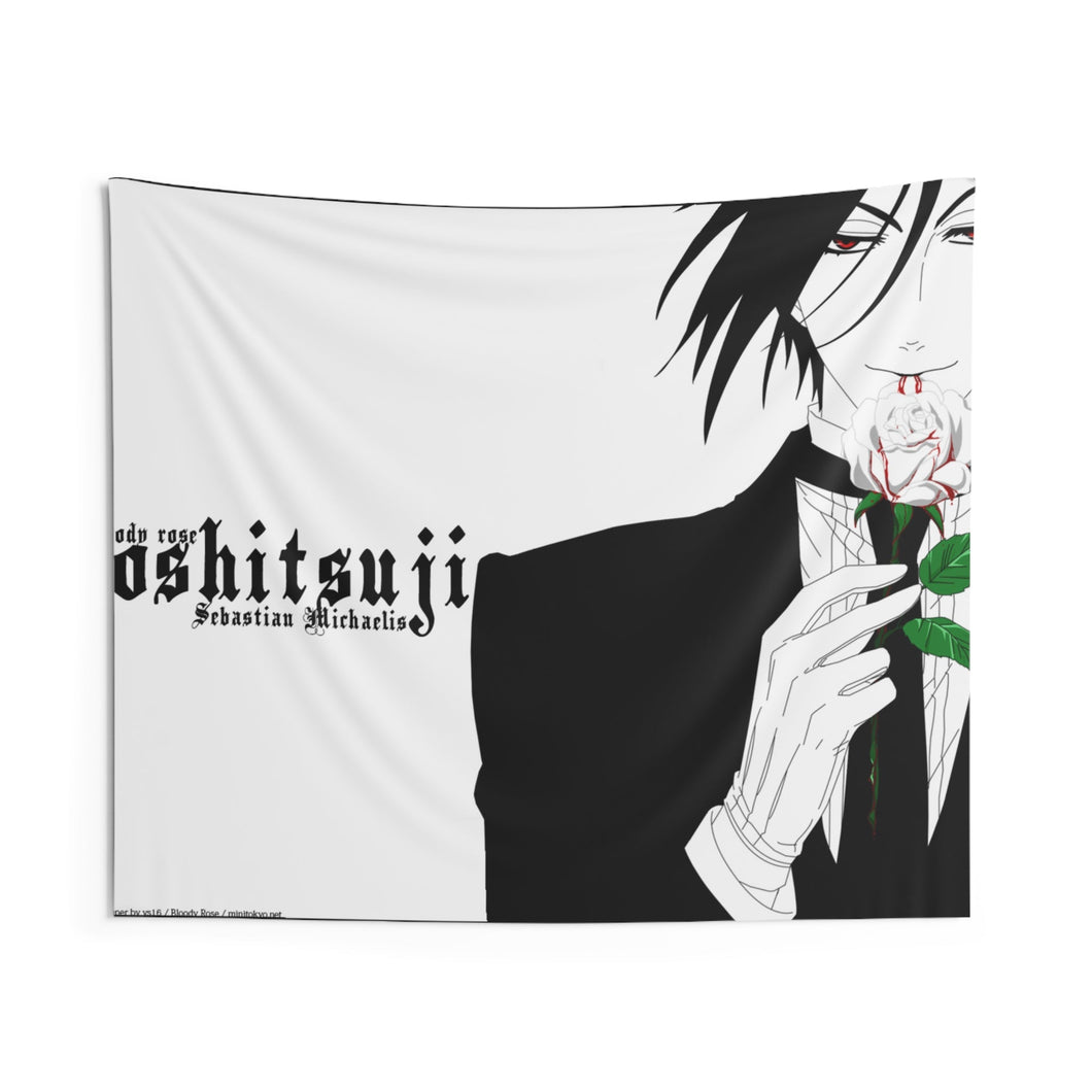 Black Butler Indoor Wall Tapestry