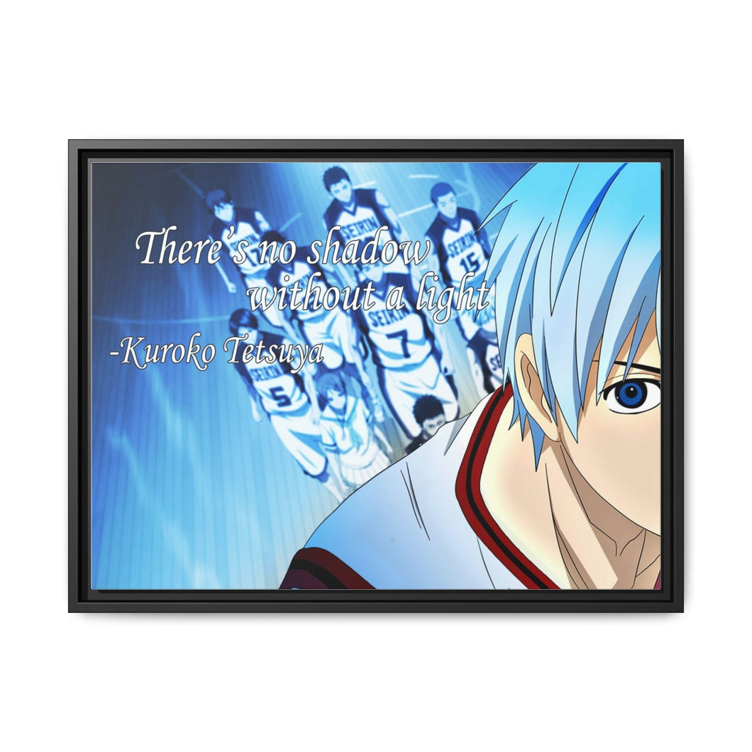 Kuroko No Basuke - Full - Kuroko Tetsuya Quote Canvas Framed Art Print