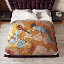 Load image into Gallery viewer, Anime Your Lie in April Sherpa Blanket
