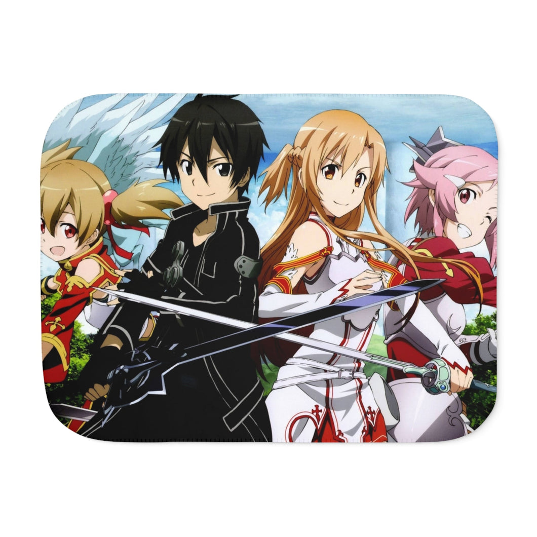 Silica,Kirito,Asuna and Lisbeth Sherpa Blanket
