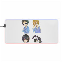 Load image into Gallery viewer, Durarara!! Celty Sturluson, Masaomi Kida, Anri Sonohara, Shinra Kishitani RGB LED Mouse Pad (Desk Mat)
