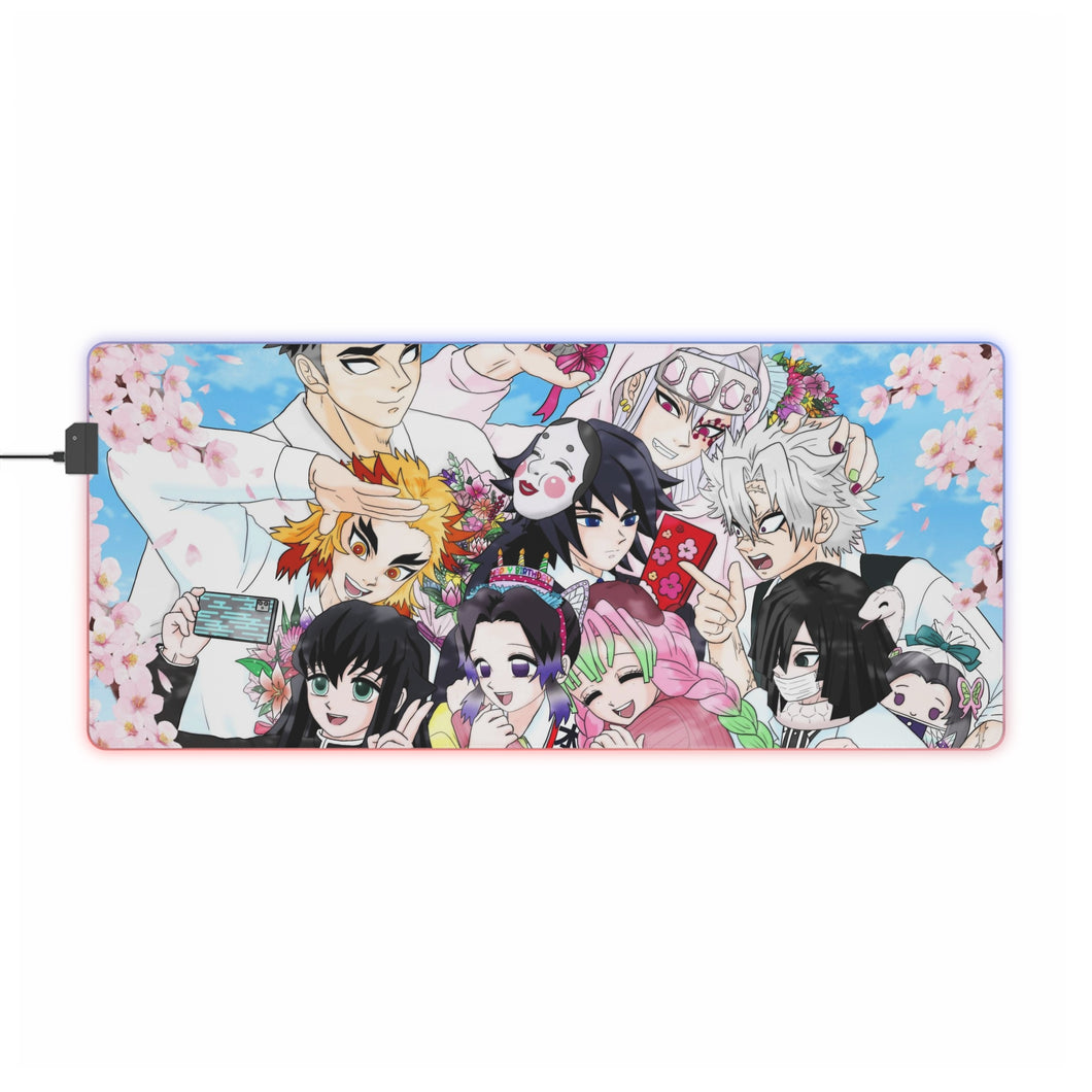 Demon Slayer: Kimetsu No Yaiba RGB LED Mouse Pad (Desk Mat)