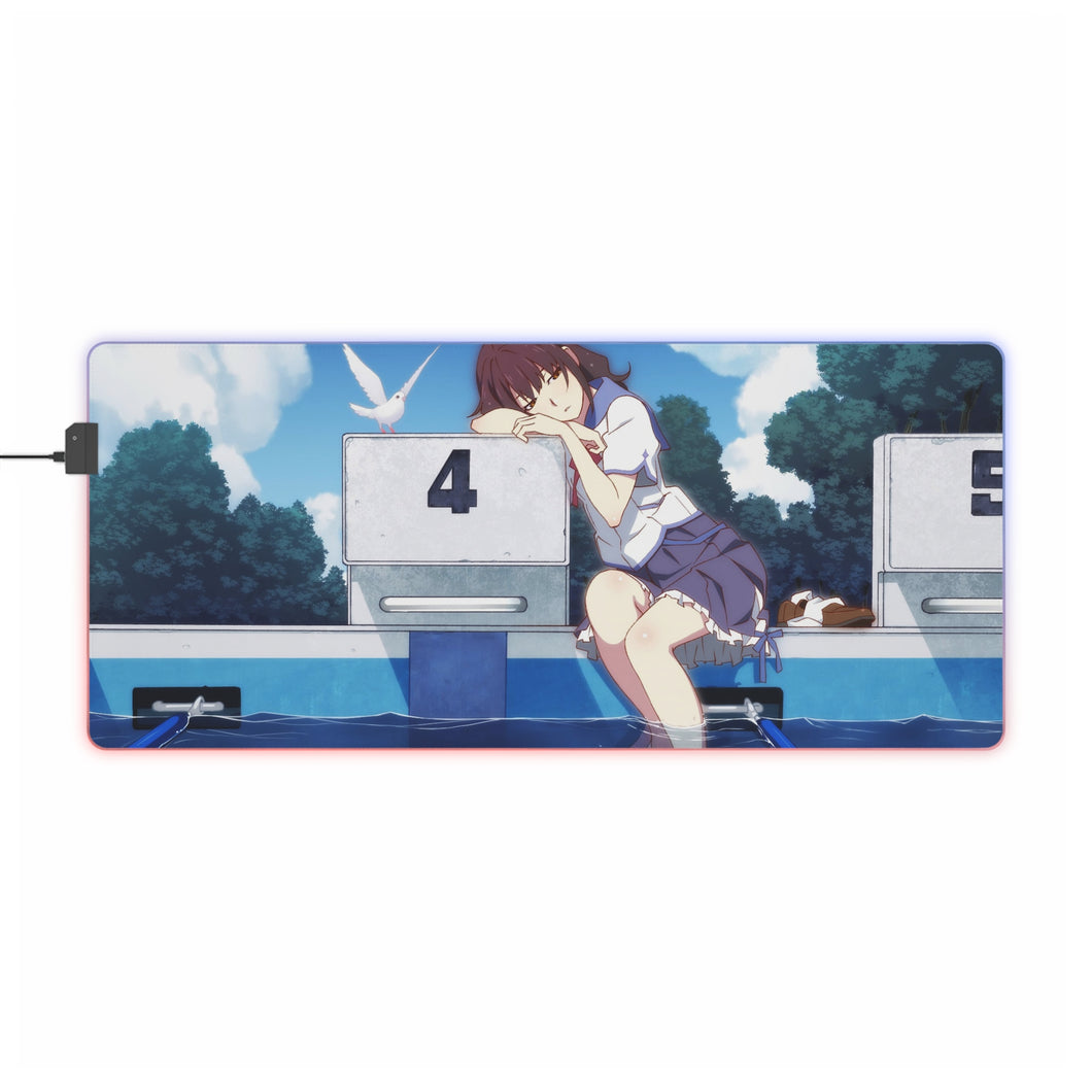 Uchiage Hanabi, Shita kara Miru ka? Yoko kara Miru ka? RGB LED Mouse Pad (Desk Mat)